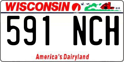 WI license plate 591NCH