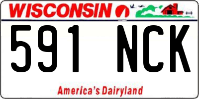 WI license plate 591NCK