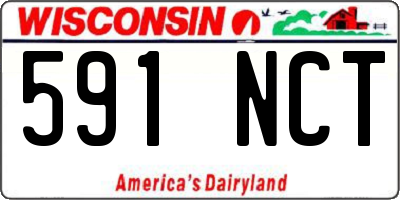 WI license plate 591NCT