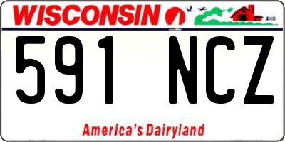 WI license plate 591NCZ