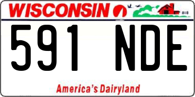WI license plate 591NDE