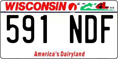 WI license plate 591NDF
