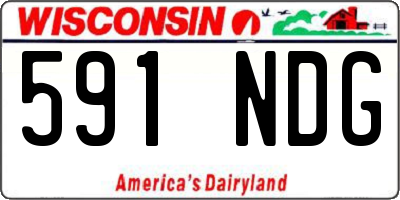 WI license plate 591NDG