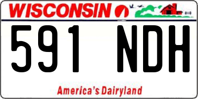 WI license plate 591NDH