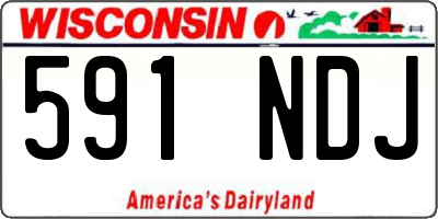 WI license plate 591NDJ