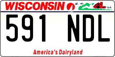 WI license plate 591NDL
