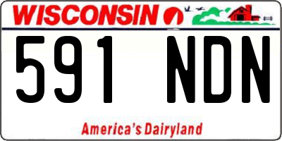 WI license plate 591NDN