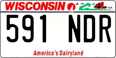 WI license plate 591NDR