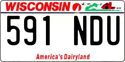 WI license plate 591NDU