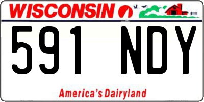 WI license plate 591NDY