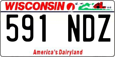 WI license plate 591NDZ