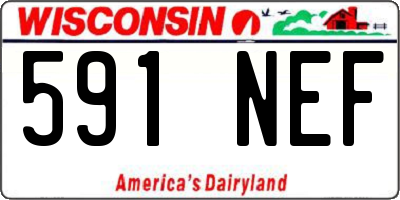 WI license plate 591NEF