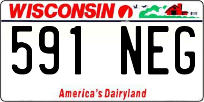 WI license plate 591NEG