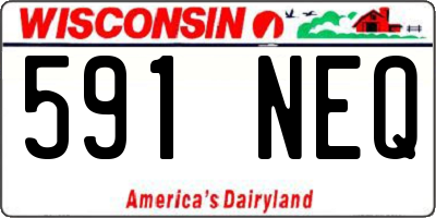 WI license plate 591NEQ