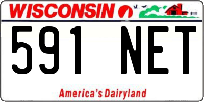 WI license plate 591NET