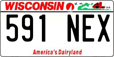 WI license plate 591NEX