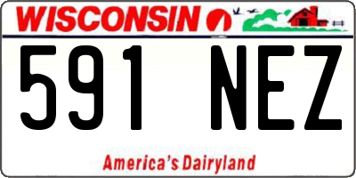 WI license plate 591NEZ
