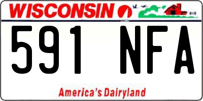 WI license plate 591NFA
