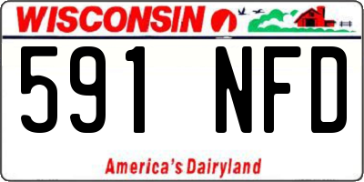 WI license plate 591NFD