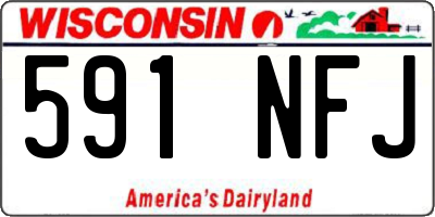 WI license plate 591NFJ
