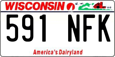 WI license plate 591NFK