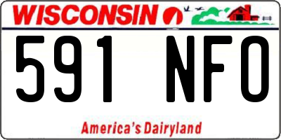 WI license plate 591NFO