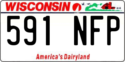 WI license plate 591NFP
