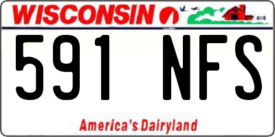 WI license plate 591NFS