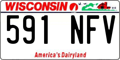 WI license plate 591NFV