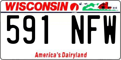 WI license plate 591NFW