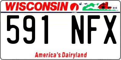 WI license plate 591NFX