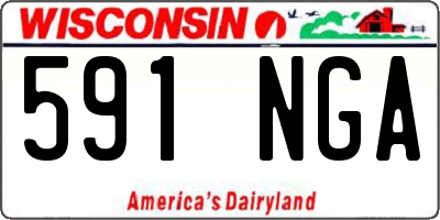 WI license plate 591NGA