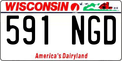 WI license plate 591NGD
