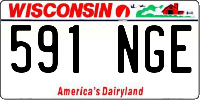 WI license plate 591NGE