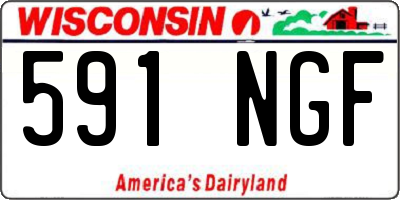 WI license plate 591NGF