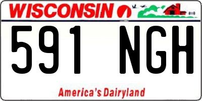 WI license plate 591NGH