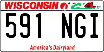WI license plate 591NGI