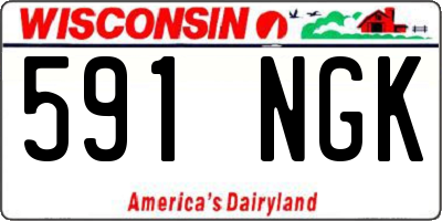 WI license plate 591NGK