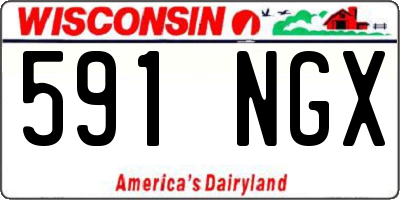 WI license plate 591NGX