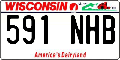 WI license plate 591NHB