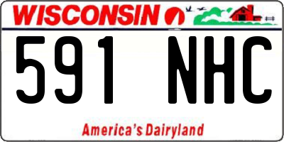 WI license plate 591NHC