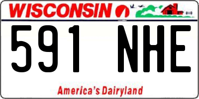 WI license plate 591NHE