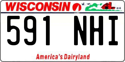 WI license plate 591NHI
