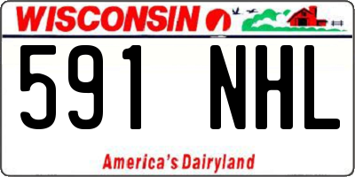 WI license plate 591NHL