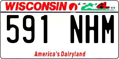 WI license plate 591NHM