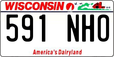 WI license plate 591NHO