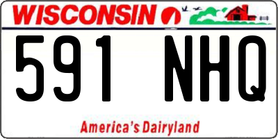 WI license plate 591NHQ