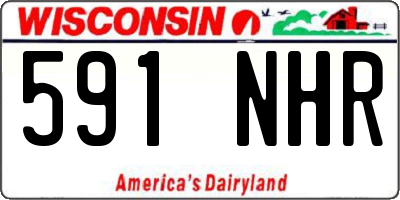 WI license plate 591NHR