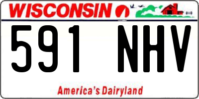 WI license plate 591NHV