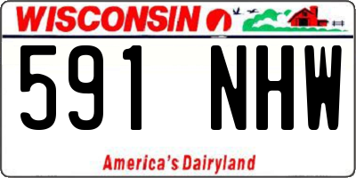 WI license plate 591NHW